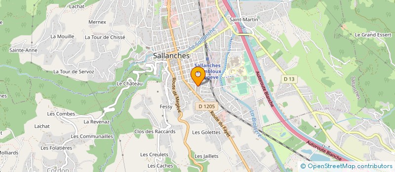 localisation de l'entreprise SCM ARVE AQUA FORME à SALLANCHES