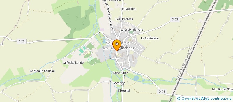 localisation de l'entreprise SCM ASCLEPIOS  SAINT-GERVAIS-LES-TROIS-CLOCHERS