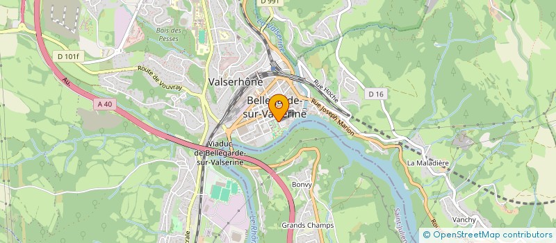 localisation de l'entreprise SCM ASICS KINE à VALSERHONE