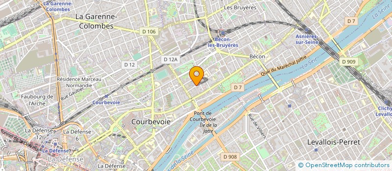 localisation de l'entreprise SCM ASSERAF à COURBEVOIE