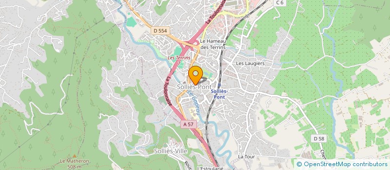 localisation de l'entreprise SCM ASSISTANCE INFIRMIERES  SOLLIES-PONT