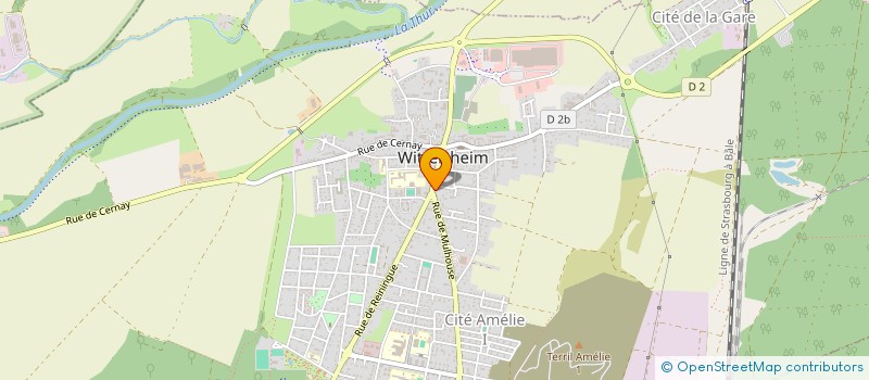 localisation de l'entreprise SCM ASSURANCES SUD ALSACE  WITTELSHEIM