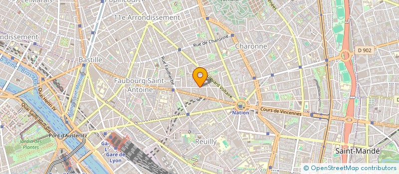 localisation de l'entreprise SCM ATELIER SUR COUR  PARIS