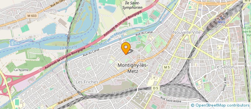 localisation de l'entreprise SCM ATELIERS D ARCHITECTURE ACANTHE  MONTIGNY-LES-METZ