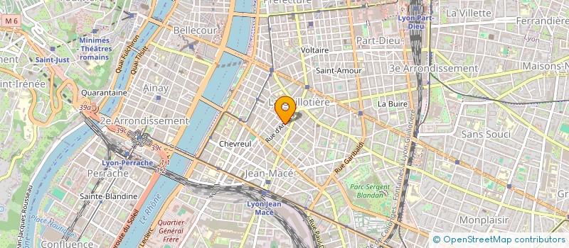 localisation de l'entreprise SCM ATHOS  LYON