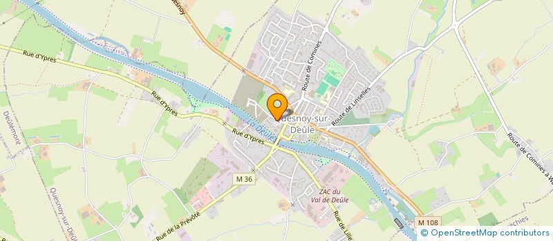 localisation de l'entreprise SCM ATM KINE à QUESNOY-SUR-DEULE