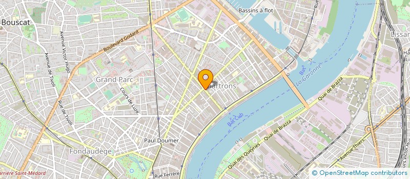 localisation de l'entreprise SCM AUBIGNAT CAILLET CAU à BORDEAUX