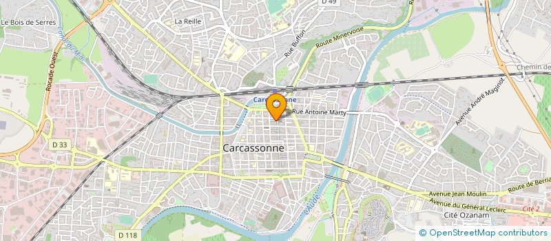 localisation de l'entreprise SCM AUDIENCE à CARCASSONNE