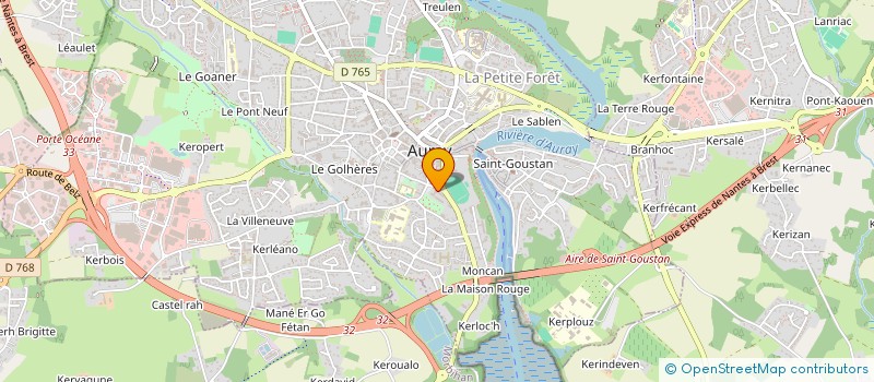 localisation de l'entreprise SCM AURANNES à AURAY