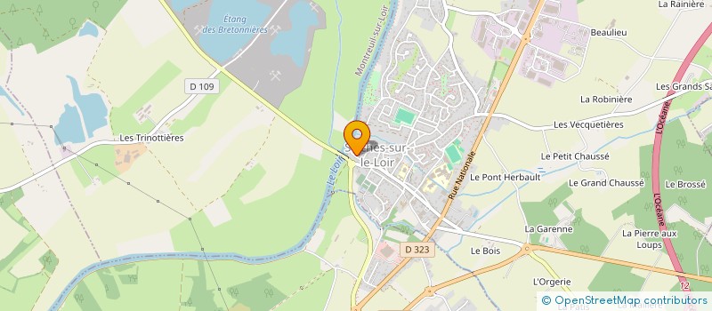 localisation de l'entreprise SCM AUTHION MEDICAL  LOIRE-AUTHION