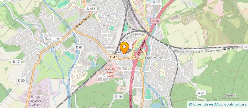 localisation de l'entreprise SCM AUX PETITS SOINS à DANJOUTIN