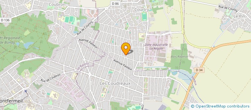 localisation de l'entreprise SCM AUXIMED LES COUDREAUX à COURTRY
