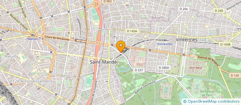 localisation de l'entreprise SCM AV FOCH à SAINT-MANDE