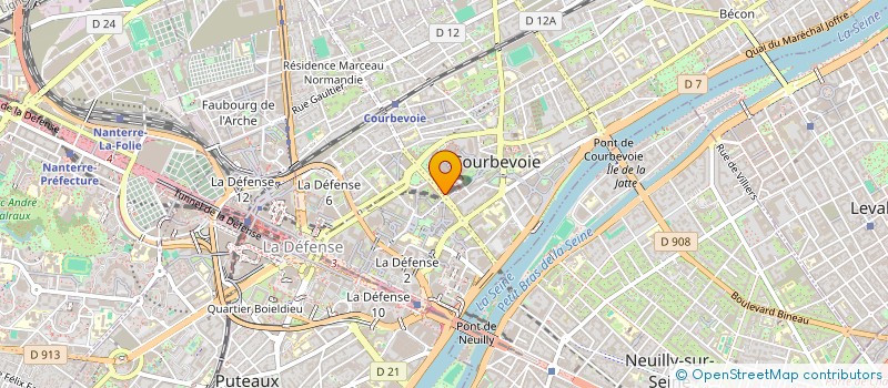 localisation de l'entreprise SCM AVA à COURBEVOIE