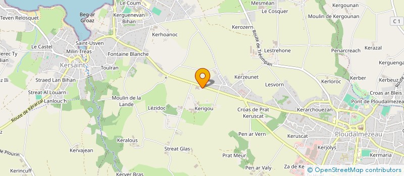 localisation de l'entreprise SCM AVEL à PLOUDALMEZEAU