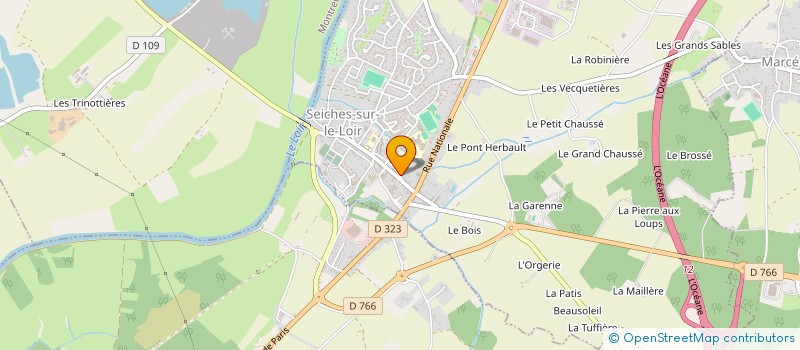localisation de l'entreprise SCM AVICENNE  SEICHES-SUR-LE-LOIR