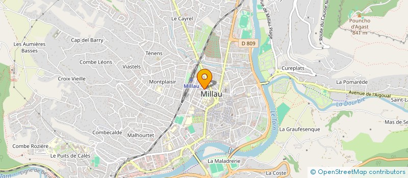 localisation de l'entreprise SCM AVICENNE à MILLAU
