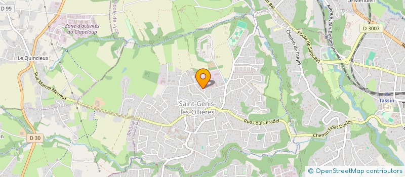 localisation de l'entreprise SCM AVRIL BUATOIS CHIRENT CABINET DENTAIRE  SAINT-GENIS-LES-OLLIERES