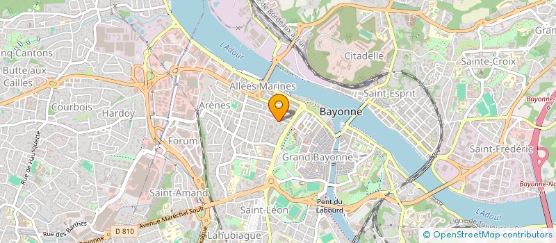 localisation de l'entreprise SCM AXIS à BAYONNE