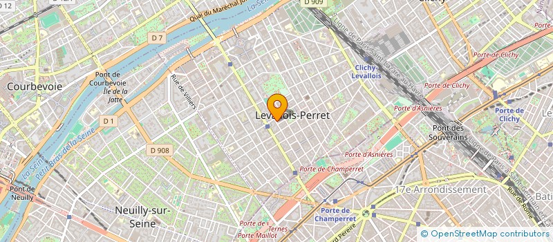 localisation de l'entreprise SCM AZ à LEVALLOIS-PERRET