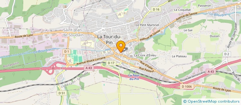 localisation de l'entreprise SCM B.B.A  LA TOUR-DU-PIN