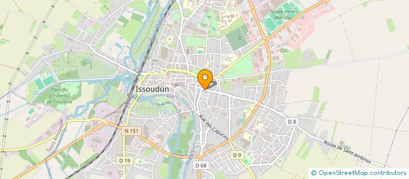 localisation de l'entreprise SCM B.C.P. à ISSOUDUN
