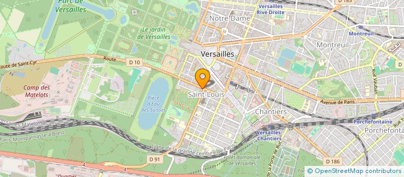 localisation de l'entreprise SCM B3C à VERSAILLES