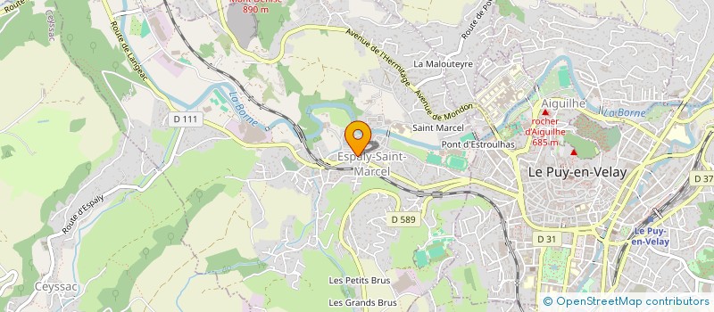 localisation de l'entreprise SCM BACH - MATHIEU  ESPALY-SAINT-MARCEL