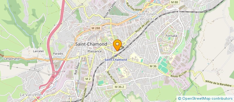 localisation de l'entreprise SCM BADGE à SAINT-CHAMOND