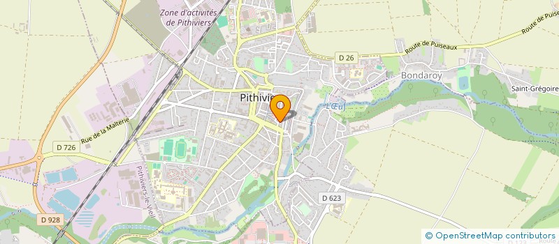 localisation de l'entreprise SCM BALNEOKINE  PITHIVIERS