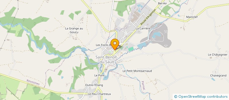 localisation de l'entreprise SCM BARBIER-BREC à SAINT-BENOIT-DU-SAULT