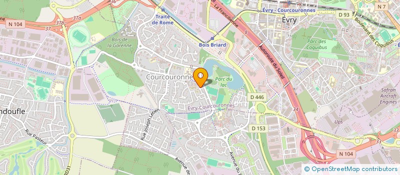 localisation de l'entreprise SCM BARDET GUILLEMOT  EVRY-COURCOURONNES