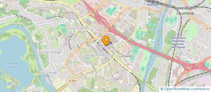 localisation de l'entreprise SCM BAREK ET MAZOUZ  CERGY