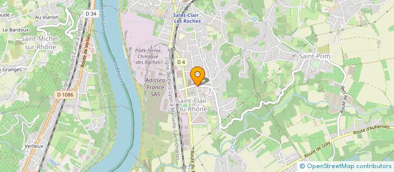 localisation de l'entreprise SCM BARRALIER GOUDARD & JACQUET  SAINT-CLAIR-DU-RHONE