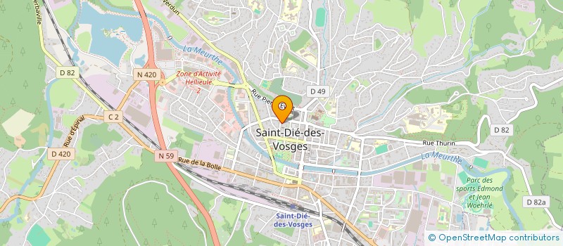 localisation de l'entreprise SCM BARTIER - MARQUET à SAINT-DIE-DES-VOSGES
