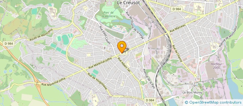 localisation de l'entreprise SCM BASSET  LE CREUSOT