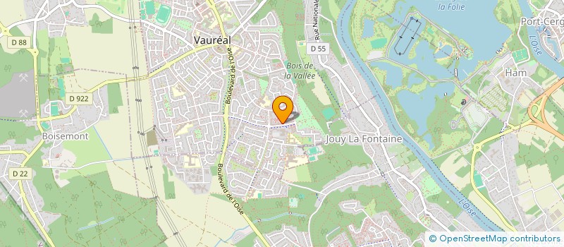 localisation de l'entreprise SCM BASSET MULLER  VAUREAL