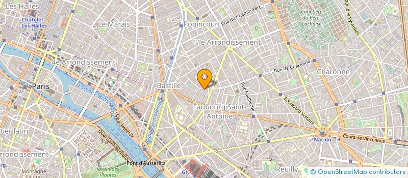 localisation de l'entreprise SCM BASTILLE  PARIS