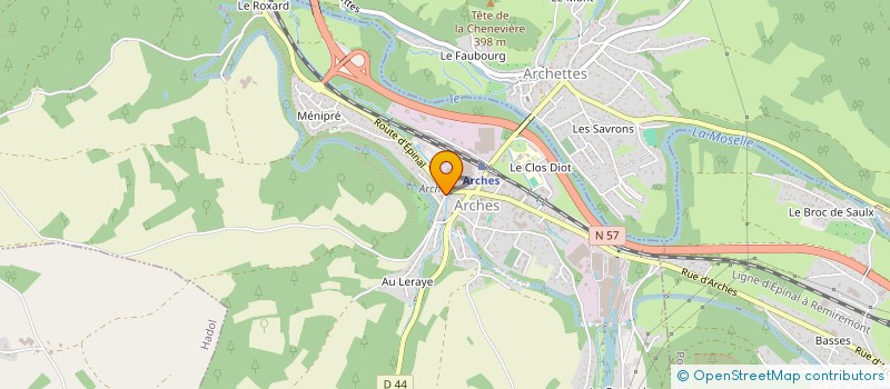 localisation de l'entreprise SCM BASTOS THIRIAT  ARCHES