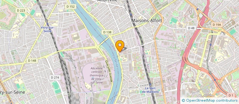 localisation de l'entreprise SCM BAT&MAINTENANCE  ALFORTVILLE