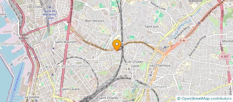 localisation de l'entreprise SCM BATIMENT à MARSEILLE