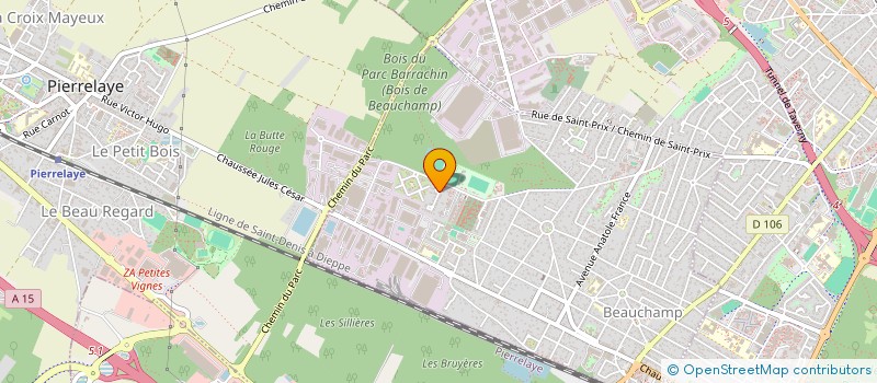 localisation de l'entreprise SCM BATIMENT  BEAUCHAMP