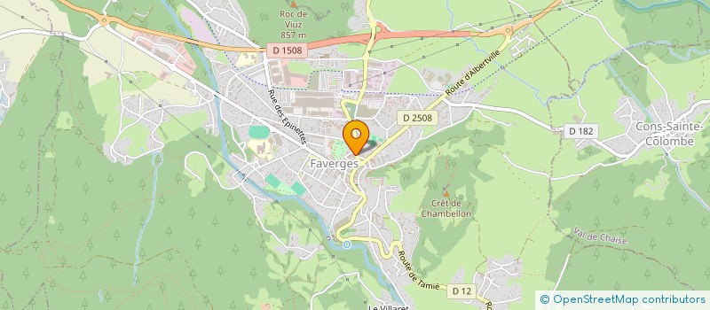 localisation de l'entreprise SCM BATISTA - MEDAN - LEDEUIL  FAVERGES-SEYTHENEX