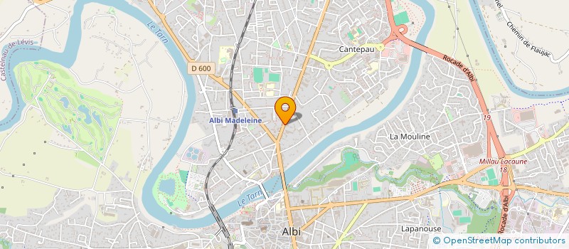 localisation de l'entreprise SCM BAUDE ESPAGNET à ALBI