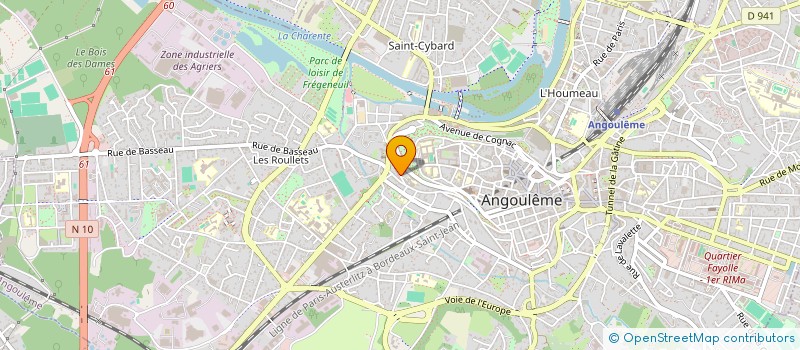 localisation de l'entreprise SCM BAYLE GUILLAUD  ANGOULEME