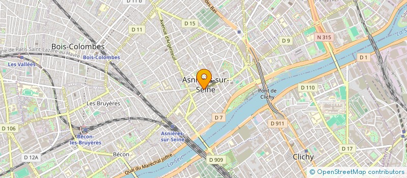 localisation de l'entreprise SCM BBSBS  ASNIERES-SUR-SEINE