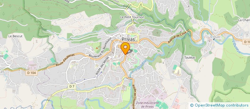 localisation de l'entreprise SCM BDG à PRIVAS