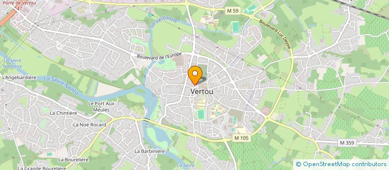 localisation de l'entreprise SCM BEAU VERGER  VERTOU