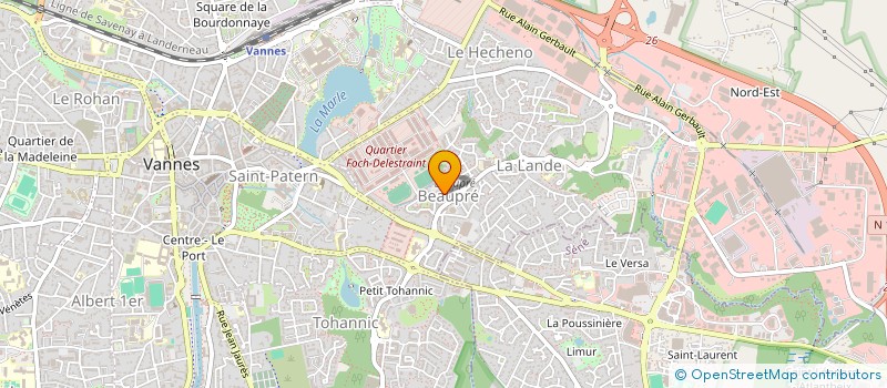 localisation de l'entreprise SCM BEAUPRE LALANDE à VANNES