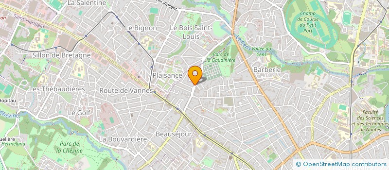 localisation de l'entreprise SCM BEAUSEJOUR à NANTES